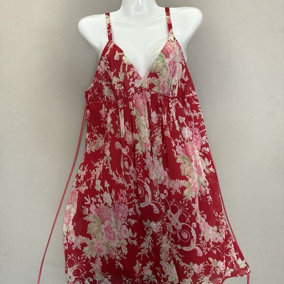 Oscar De La Renta VGT Pink Label Set Medium Satin Floral Robe And Nightgown - Picture 2 of 16